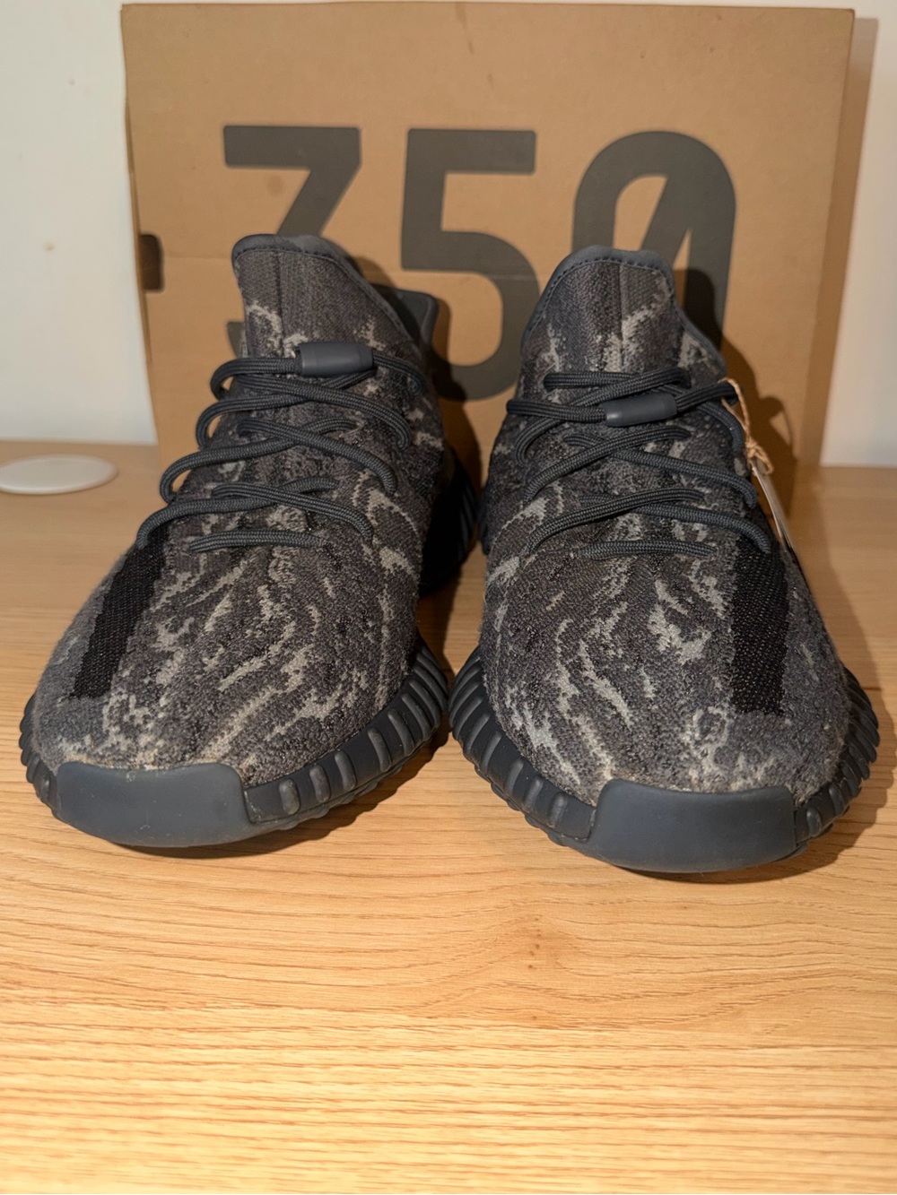 Yeezy 350 Boost V2 Dark Gray Knit Sneakers